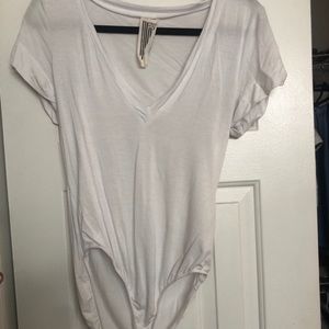 Free People Large White Bodysuit